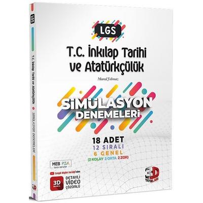 3D Yayınları LGS 8. Sınıf T.C. İnkılap Tarihi ve Atatürkçülük Simülasyon 18 Deneme