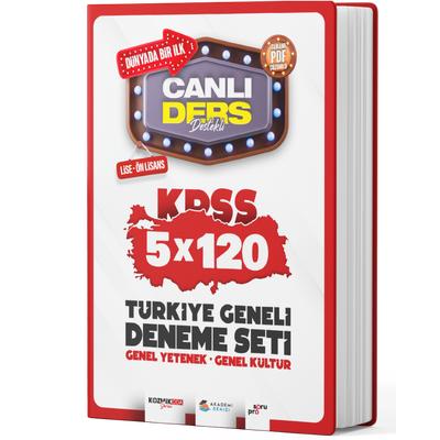 Akademi Denizi KPSS Lise Ön Lisans Türkiye Geneli 5 x 120 Deneme Seti