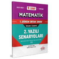 Editör Yayınları 9. Sınıf Matematik 1. Dönem Ortak Sınavı 2. Yazılı Senaryoları Tamamı Çözümlü
