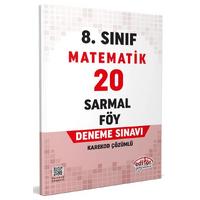 Editör Yayınları LGS 8. Sınıf Matematik 20 Sarmal Föy Deneme Sınavı