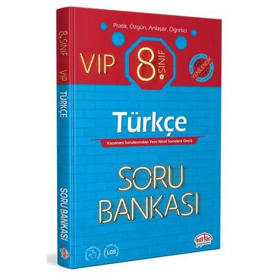 Editör Yayınları LGS 8. Sınıf VIP Türkçe Soru Bankası