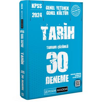 Pegem Yayınları 2024 KPSS Genel Kültür Genel Yetenek Tarih 30 Deneme