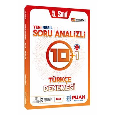 Puan Yayınları 5. Sınıf Türkçe Soru Analizli 10+1 Deneme