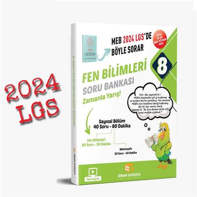 Sinan Kuzucu Yayınları 2024 LGS 8. Sınıf Fen Bilimleri Soru Bankası