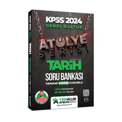Yediiklim Yayınları 2024 KPSS Atölye Serisi Tarih Tamamı Video Çözümlü Soru Bankası