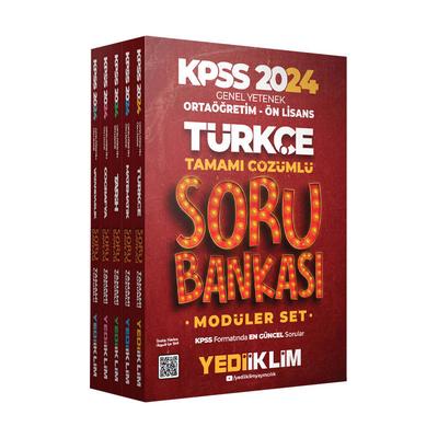 Yediiklim Yayınları 2024 KPSS Ortaöğretim-Önlisans Genel Yetenek Genel Kültür Tamamı Çözümlü Modüler Soru Bankası