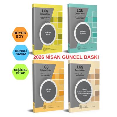 2026 LGS 8. Sınıf Çıkmış Sorular ve MEB Örnek Soruları Sayısal Sözel 4 Kitap 
