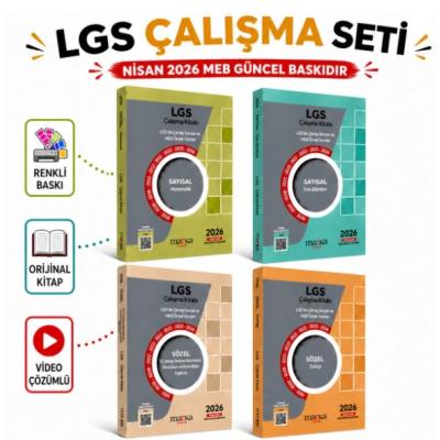 2026 LGS 8. Sınıf Çıkmış Sorular ve MEB Örnek Soruları Sayısal Sözel 4 Kitap 