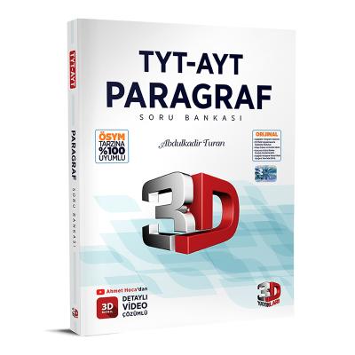 3D Yayınları TYT AYT Paragraf Soru Bankası