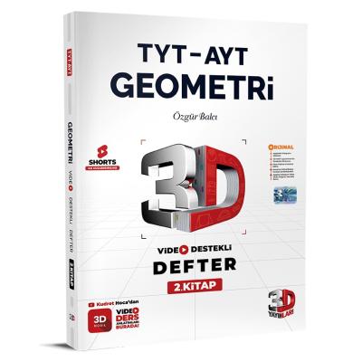 3D Yayınları TYT AYT Geometri Video Destekli Defter 2. Kitap