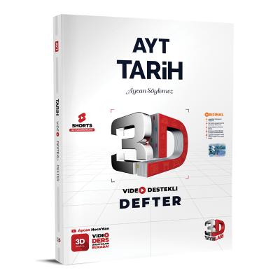 3D Yayınları AYT Tarih Video Destekli Defter