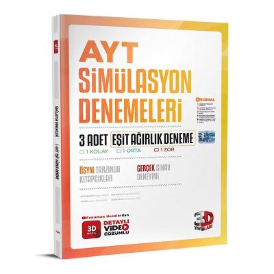 3D Yayınları AYT Eşit Ağırlık 3'LÜ Simülasyon Deneme