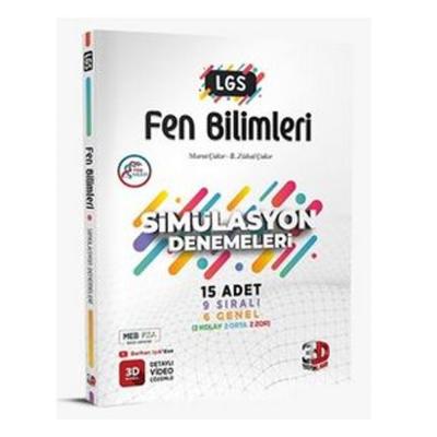 3D Yayınları 8. Sınıf Lgs Simülasyon Fen Bilimleri Denemeleri