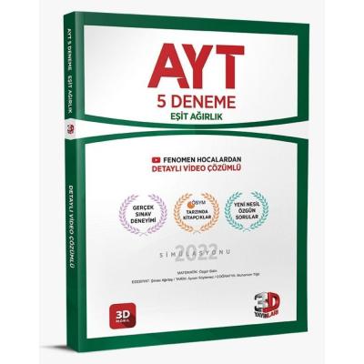 3D Yayınları Ayt Eşit Ağırlık 5 Li Deneme