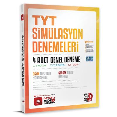 3D Yayınları Tyt 4 Deneme Tamamı Video Çözümlü