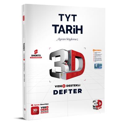 3D Yayınları TYT Tarih Video Destekli Defter