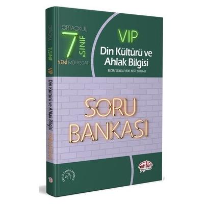 7. Sınıf VIP Din Kültürü ve Ahlak Bilgisi Soru Bankası Editör Yayınevi 