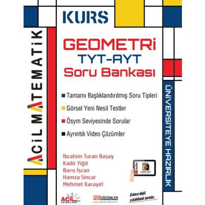Acil Yayınları TYT AYT Geometri KURS Soru Bankası