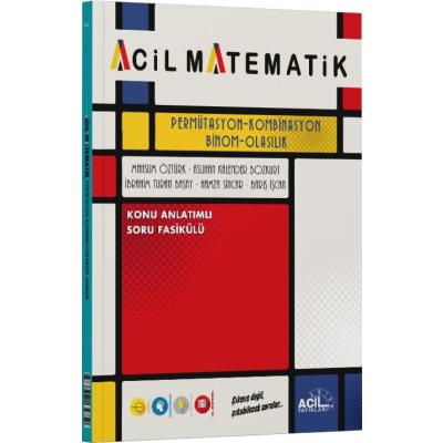 Acil Yayınları AYT Permütasyon Kombinasyon Binom Olasılık Konu Anlatımlı Soru Fasikülü