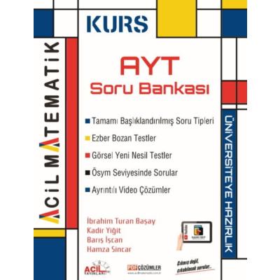 Acil Yayınları AYT Matematik KURS Soru Bankası