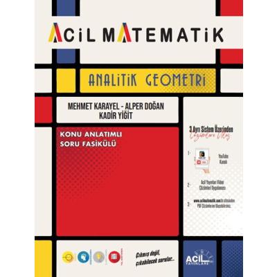 Acil Yayınları TYT AYT Analitik Geometri Konu Anlatım Soru Fasikülü