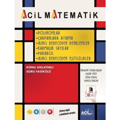 Acil Yayınları Acil Matematik Polinomlar Çarpanlara Ayırma 2. Dereceden Denklemler Karmaşık Sayılar