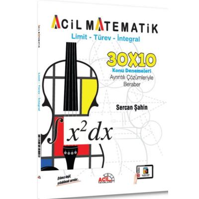 Acil Yayınları AYT Limit Türev İntegral 30 x 10 Konu Denemeleri