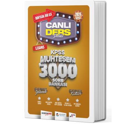 Akademi Denizi 2024 KPSS Lisans GYGK Muhteşem 3000 Soru Bankası