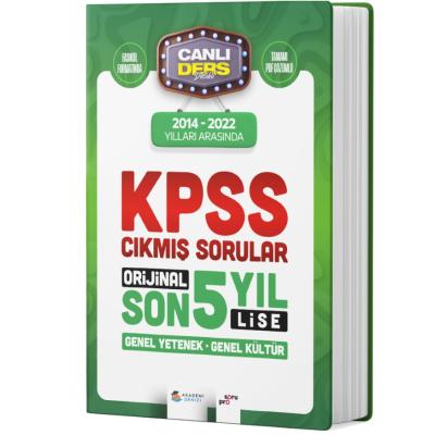 Akademi Denizi 2024 KPSS Lise GYGK Son 5 Yıl Çıkmış Sorular