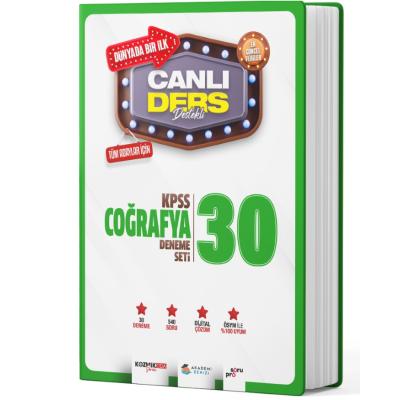 Akademi Denizi Kpss Coğrafya Canlı Ders Süper 30 Deneme Seti