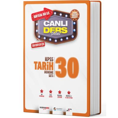 Akademi Denizi Kpss Tarih Canlı Ders Süper 30 Deneme Seti