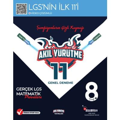 Akıl Yürütme Yayınları LGS  8. Sınıf Matematik 11 Genel Deneme