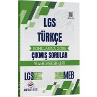 Alan Yayınları LGS 8. Sınıf  Türkçe Konularına Göre Çıkmış Sorular