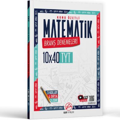 Alan Yayınları TYT Matematik Konu Özetli 10 x 40 Branş Denemeleri
