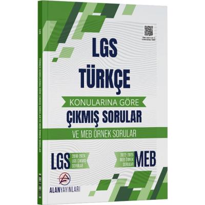 Alan Yayınları LGS 8. Sınıf  Türkçe Konularına Göre Çıkmış Sorular