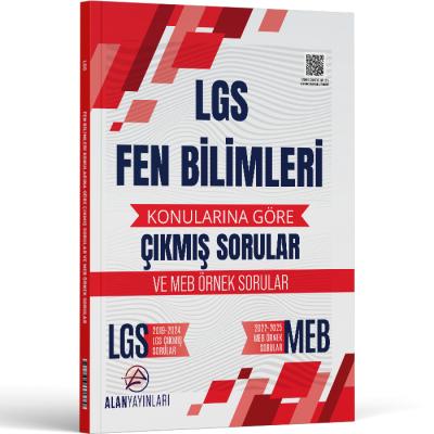 Alan Yayınları LGS 8. Sınıf  Fen Bilimleri Konularına Göre Çıkmış Sorular