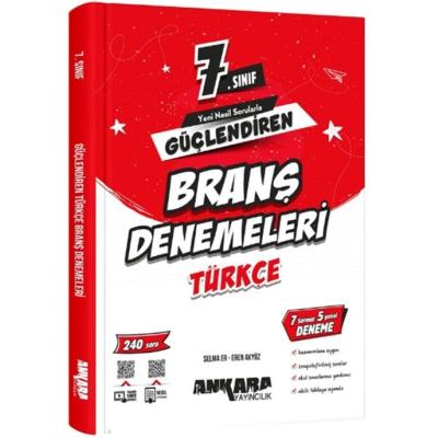 Ankara Yayıncılık 7. Sınıf Türkçe Güçlendiren Branş Denemeleri