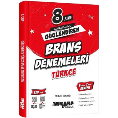 Ankara Yayıncılık LGS 8. Sınıf Türkçe Güçlendiren Branş Denemeleri