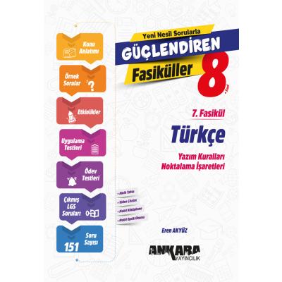 Ankara Yayıncılık LGS 8. Sınıf Türkçe Güçlendiren 7. Fasikül