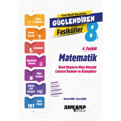 Ankara Yayıncılık LGS 8. Sınıf Matematik Güçlendiren 4. Fasikül