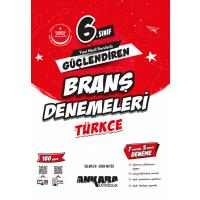 Ankara Yayıncılık 6. Sınıf Türkçe Güçlendiren Branş Denemeleri