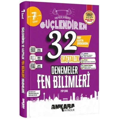 Ankara Yayıncılık 7. Sınıf Fen Bilimleri 32 Haftalık Güçlendiren Denemeleri