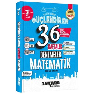Ankara Yayıncılık 7. Sınıf Matematik 36 Hafta Güçlendiren Denemeleri