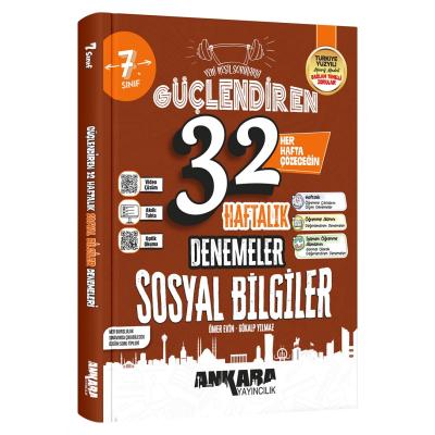 Ankara Yayıncılık 7. Sınıf Sosyal Bilgiler 32 Haftalık Güçlendiren Denemeleri
