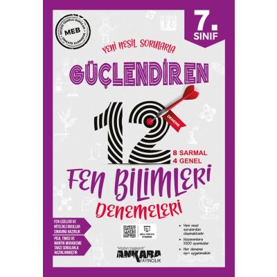 Ankara Yayıncılık 7. Sınıf Güçlendiren Fen Bilimleri 12 Deneme Sınavı