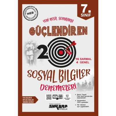 Ankara Yayıncılık 7. Sınıf Güçlendiren Sosyal Bilgiler 20 Deneme Sınavı