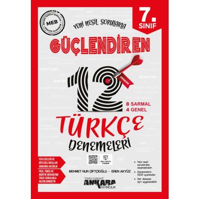 Ankara Yayıncılık 7. Sınıf Güçlendiren Türkçe 12 Deneme Sınavı