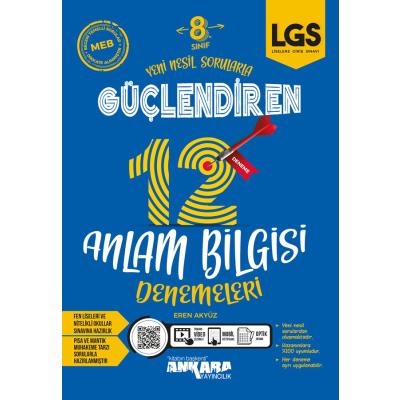 Ankara Yayıncılık LGS 8. Sınıf Güçlendiren 12 Anlam Bilgisi Denemeleri