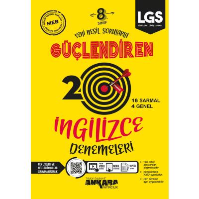 Ankara Yayıncılık LGS 8. Sınıf İngilizce Güçlendiren 20 Deneme