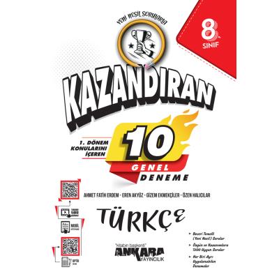 Ankara Yayıncılık LGS 8. Sınıf Kazandıran 1. Dönem Türkçe 10 Genel Deneme